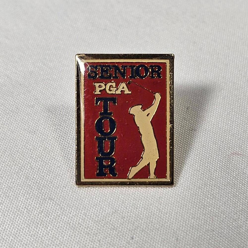 Vintage Senior PGA TOUR Pro Golf Tour Of Champions Lapel Hat Pin Pinback